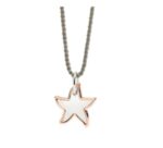 Ciondolo Dodo Stella XL argento e oro rosa