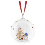 Cristallo Swarovski Decorazione Pallina Albero di Natale e Pupazzo di neve Holiday Cheers