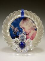 Portafoto Swarovski Fiore Blu - immagine 2