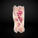 Anello Filodellavita Ten10 Fili In Oro Rosa Rubini - immagine 2