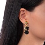 Orecchini Nivy Venere Onice e Perle - immagine 2