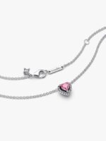Collana Pandora Cuore in rilievo rosa - immagine 2