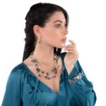 Collana Nivy Berenice Tre Fili Con Pietre Naturali - immagine 2