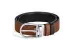 Cintura Montblanc Reversibile Fulvo con fibbia a ferro di cavallo