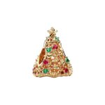 Charm Pandora Openwork Albero di Natale Dorato - immagine 3