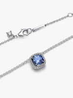 Collana Pandora Punto Luce Quadrato Blu - immagine 3