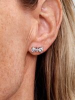 Orecchini Pandora Punto Luce Quadrato a Lobo - immagine 2