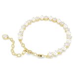 Bracciale Swarovski Matrix Tennis Oro Perle - immagine 4