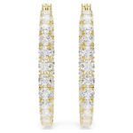 Orecchini Swarovski Matrix a Cerchio Dorati - immagine 3