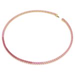 Collana Swarovski Tennis Matrix Rosa