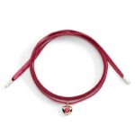 Ciondolo Dodo Cuore Oro Rosa e Rubino Sintetico - immagine 2