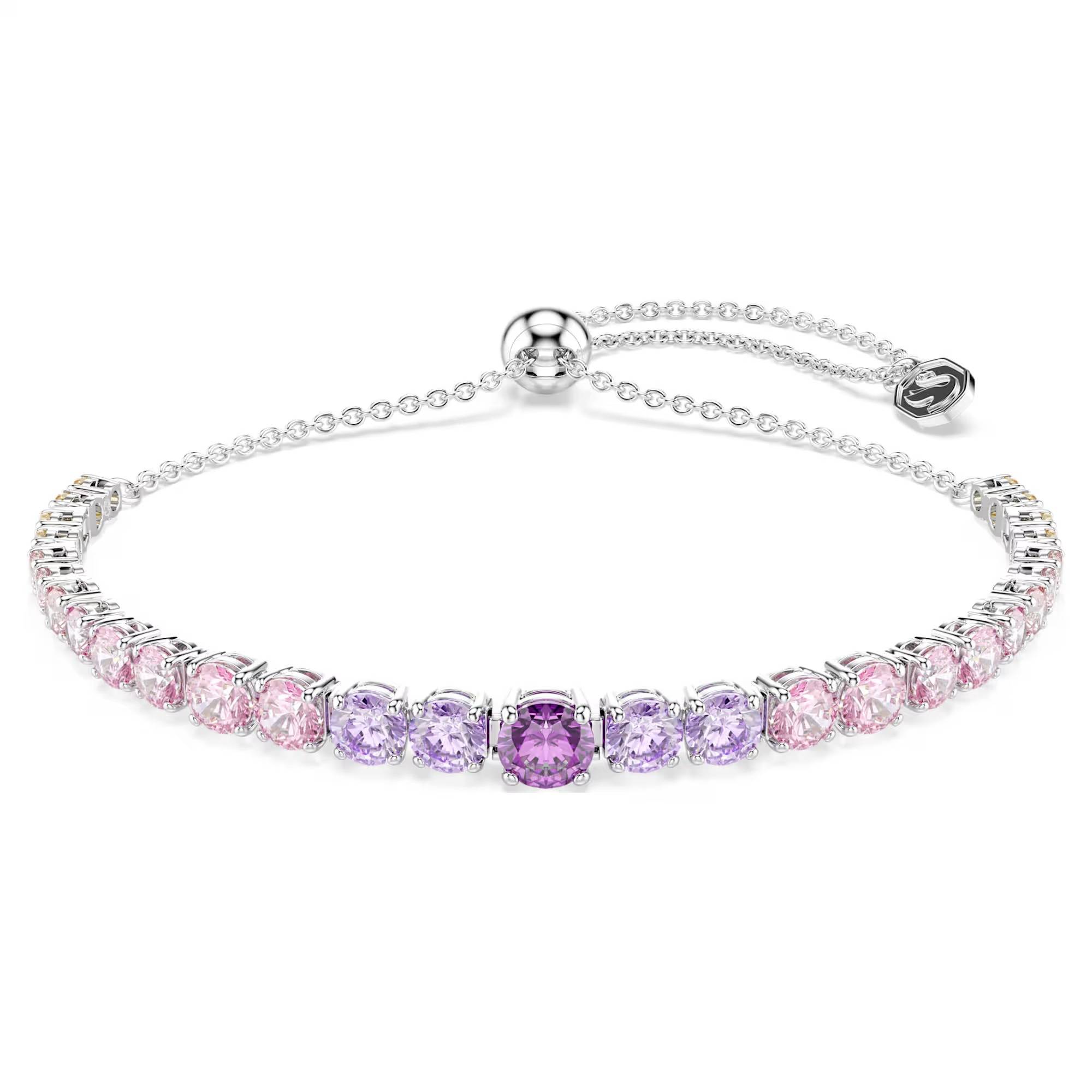 52944 Bracciale Swarovski Matrix Tennis Rosa - immagine 1