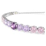 Bracciale Swarovski Matrix Tennis Rosa - immagine 3