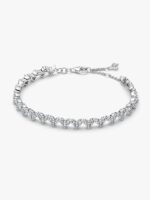 Bracciale Pandora Tennis cuori con tre pietre