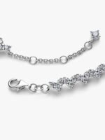 Bracciale Pandora Tennis cuori con tre pietre - immagine 2