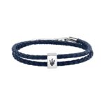 Bracciale Maserati Leather Blu