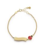 Bracciale Le bebè Primegioie Fortuna Coccinella e Targhetta - immagine 3