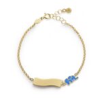 Bracciale Le bebè Primegioie Fortuna Elefante e Targhetta