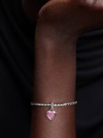 Charm Pandora pendente cuore rosa ti voglio bene mamma - immagine 2