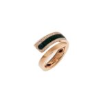 Anello Crivelli Like Regular Malachite Oro Rosa