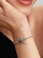 Charm Pandora Disney, Lilo & Stitch, Stitch con la rosa - immagine 3