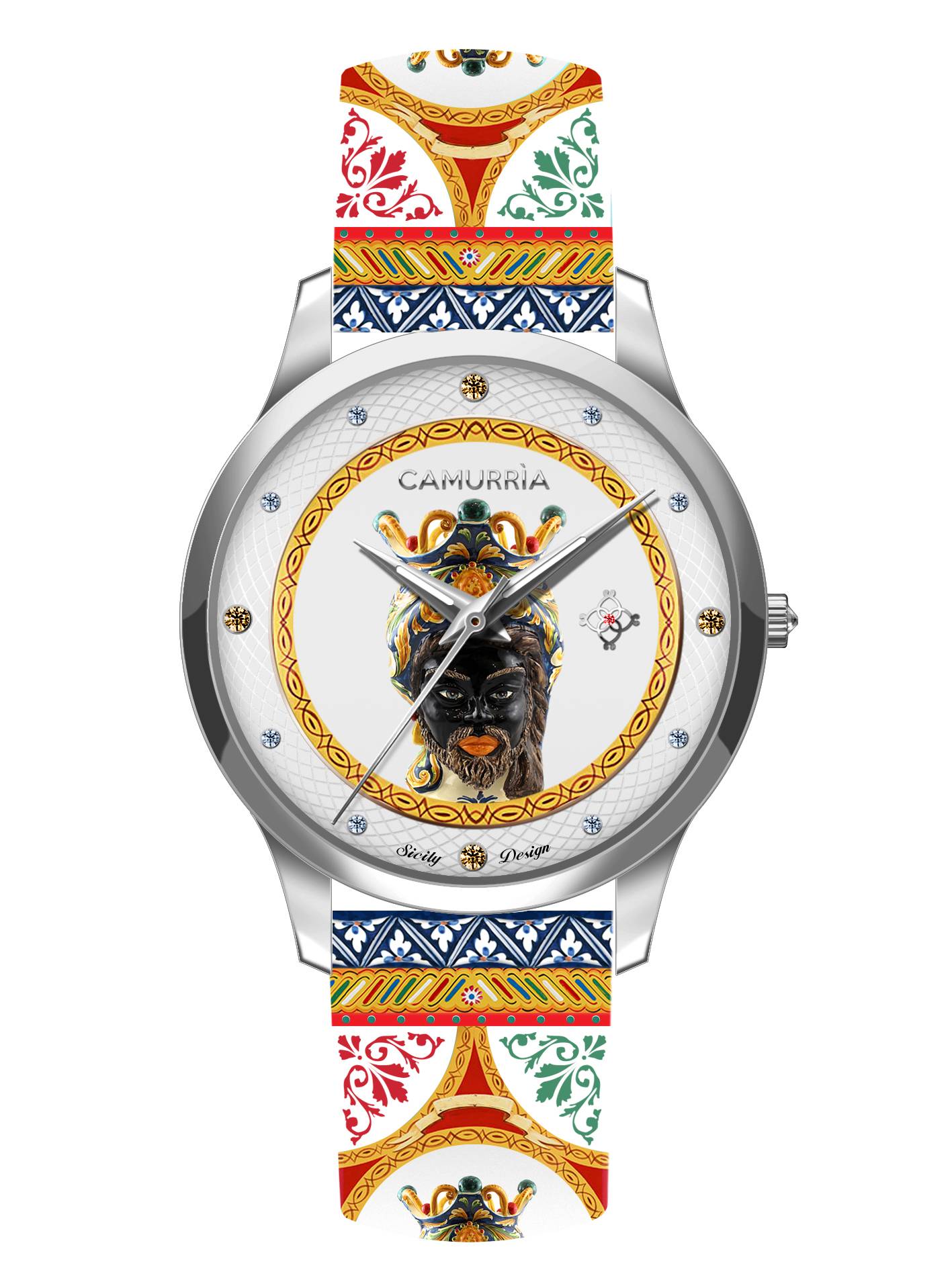 5894-1 Orologio Camurrìa Testa di moro - immagine 1