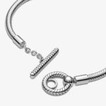 Bracciale Pandora Moments Con maglia Snake e Barretta a T - immagine 2