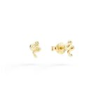 Orecchini Dodo Mini Stud Serpente Oro Giallo - immagine 2
