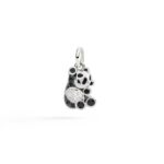Ciondolo Dodo Panda In argento e Diamanti