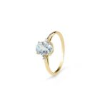 Anello Bliss Stephanie Acquamarina