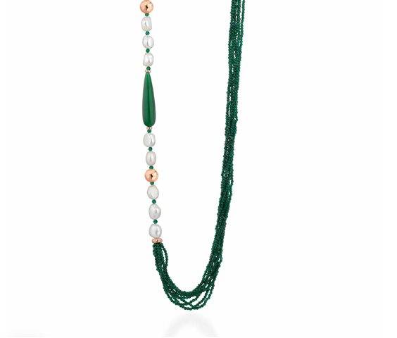 55848 Collana Le Lune Glamour perle - immagine 1