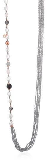 55850 Collana Le Lune Glamour grigia - immagine 1