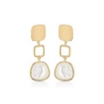 Orecchini Le Lune Glamour Argento Dorato