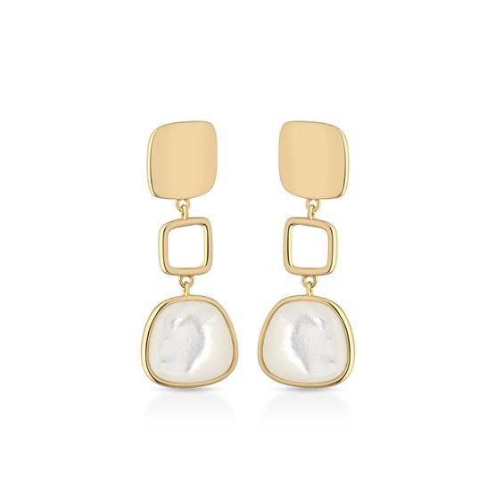 55856 Orecchini Le Lune Glamour Argento Dorato - immagine 1