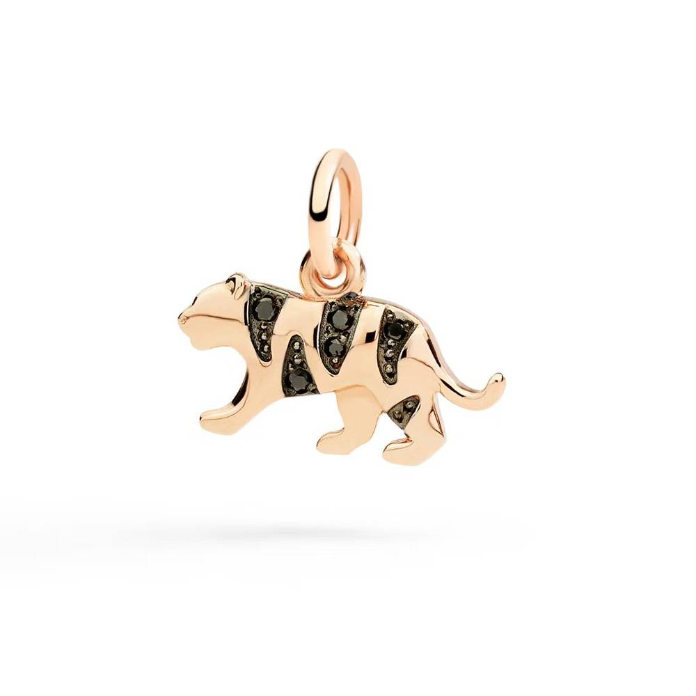 55883 Ciondolo Dodo Tigre Diamanti Black - immagine 1