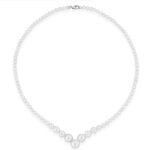Collana Coscia perle e oro bianco