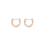 Orecchini Dodo Hoop Granelli Oro Rosa