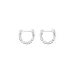 Orecchini Dodo Hoop Granelli Argento