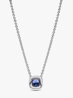 Collana Pandora Punto Luce Quadrato Blu - immagine 2