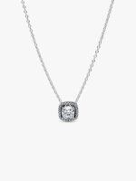 Collana Pandora Punto Luce Quadrato Pavè