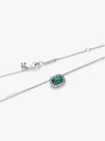 Collana Pandora Collana Punto Luce Rettangolo Verde - immagine 4