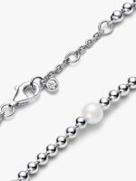 Bracciale Pandora con perle coltivate d'acqua dolce e sfere - immagine 2