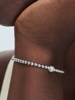Bracciale Pandora con perle coltivate d'acqua dolce e sfere - immagine 3