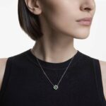 Collana Swarovski Una Angelic Pendente Verde - immagine 2