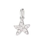 Ciondolo Dodo Stellina Oro Bianco Diamanti