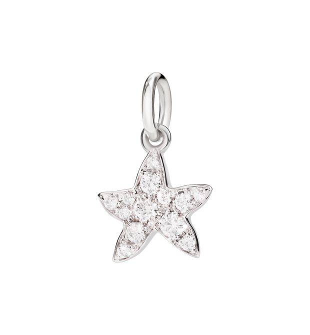 48598 Ciondolo Dodo Stellina Oro Bianco Diamanti - immagine 1