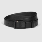 Cintura Montblanc Meisterstuck Sartorial Pelle Nera Reversibile