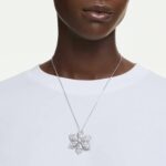 Collana Swarovski Idyllia Fiocco di Neve Pendente e Spilla - immagine 2