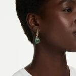 Orecchini Swarovski Sublima Verdi Pendenti - immagine 2