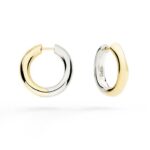 Orecchini Dodo Hoop Argento e Oro giallo